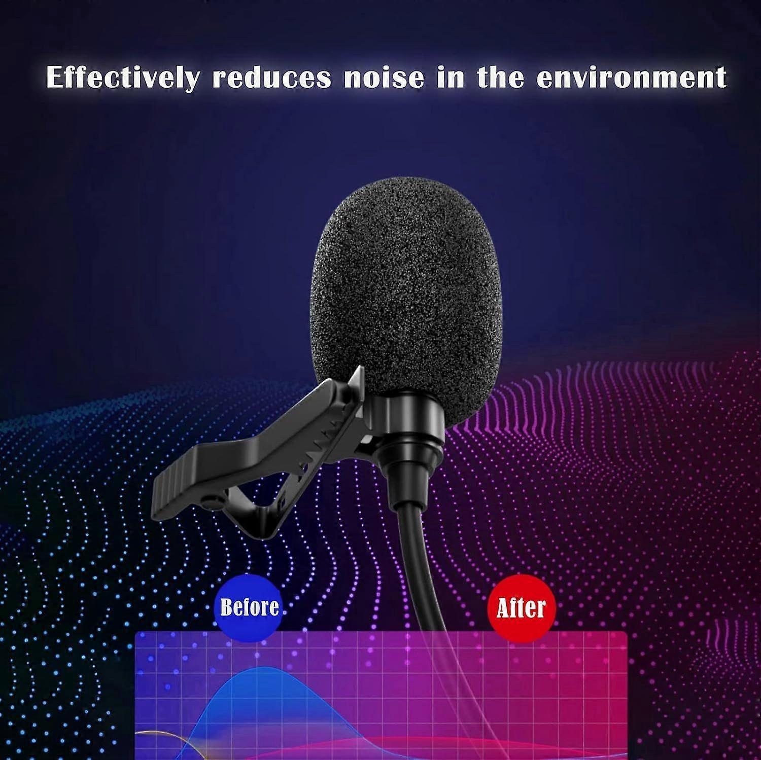 Type-C Lavalier Microphone - Clip-on Mic with Monitoring Interface for Phone - Image 4