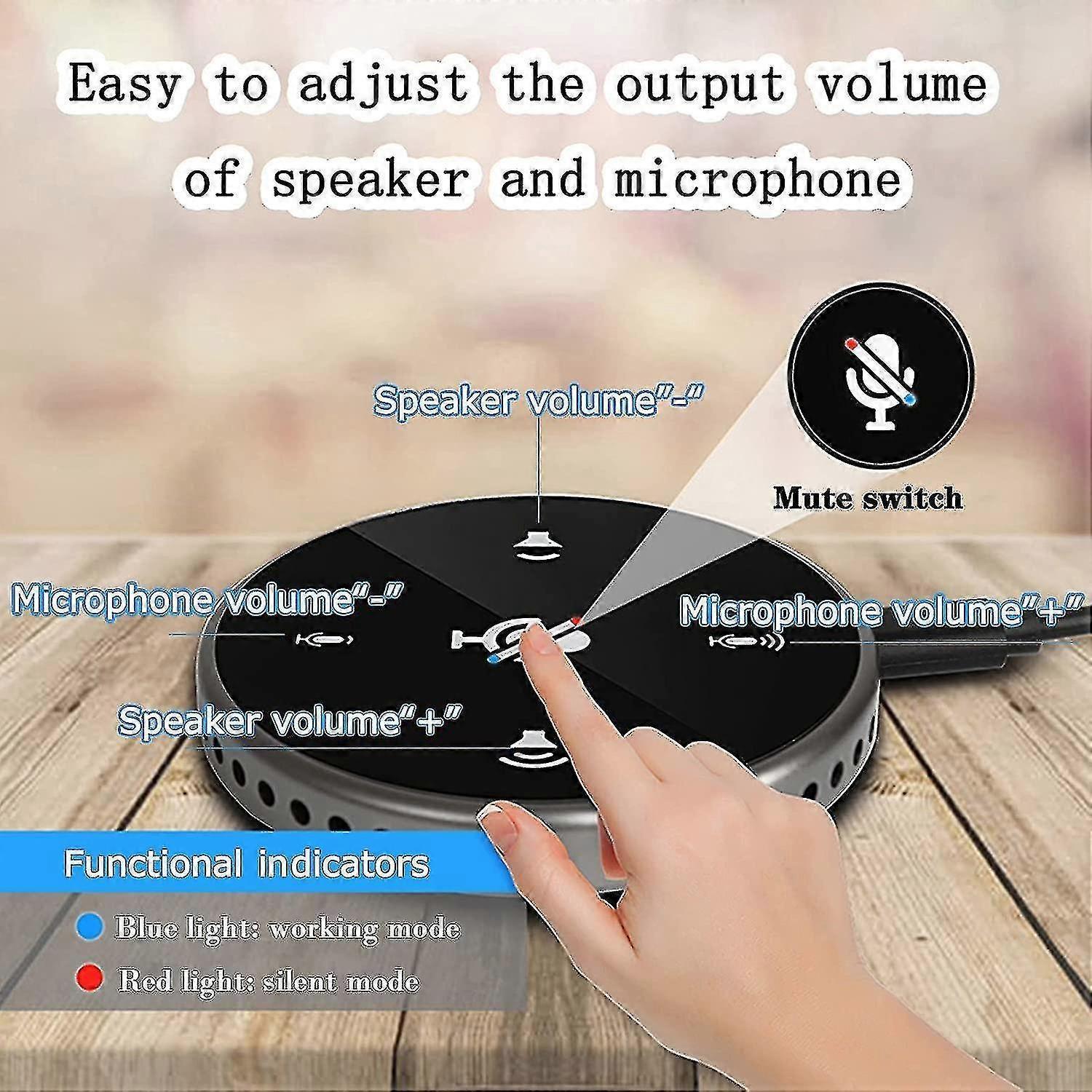 USB Conference Microphone - Omnidirectional Speakerphone for Meetings - Image 2