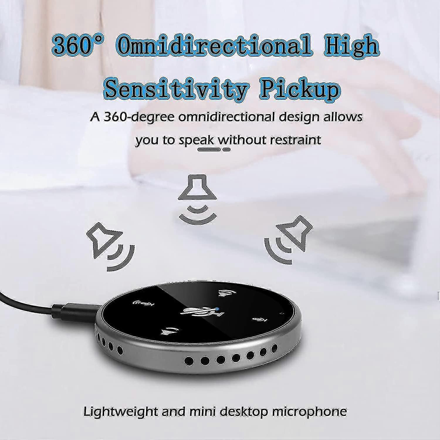 USB Conference Microphone - Omnidirectional Speakerphone for Meetings - Image 3