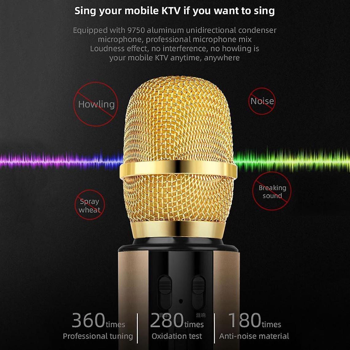 Bluetooth Karaoke Microphone - Portable Wireless Mic for KTV, iPad, Singing - Image 5