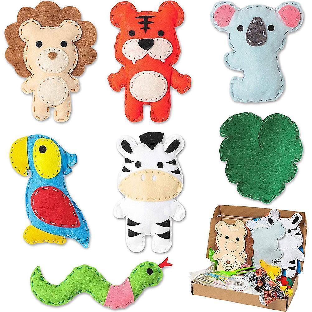 Felt Animal Sewing Kit - DIY Hand Sewing Craft Kit - Image 1