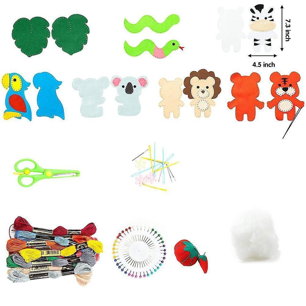 Felt Animal Sewing Kit - DIY Hand Sewing Craft Kit - Image 2