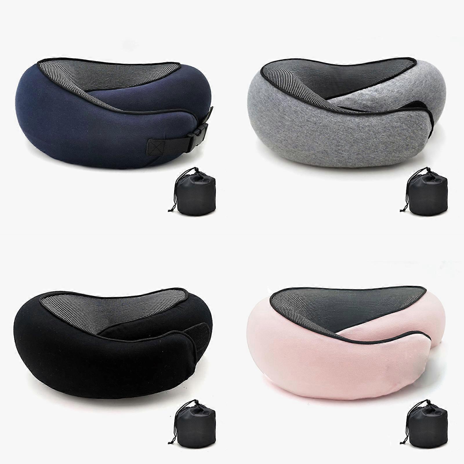 Travel Neck Pillow - Memory Foam U-Shape Pillow for Airplane and Road Trips - Image 3