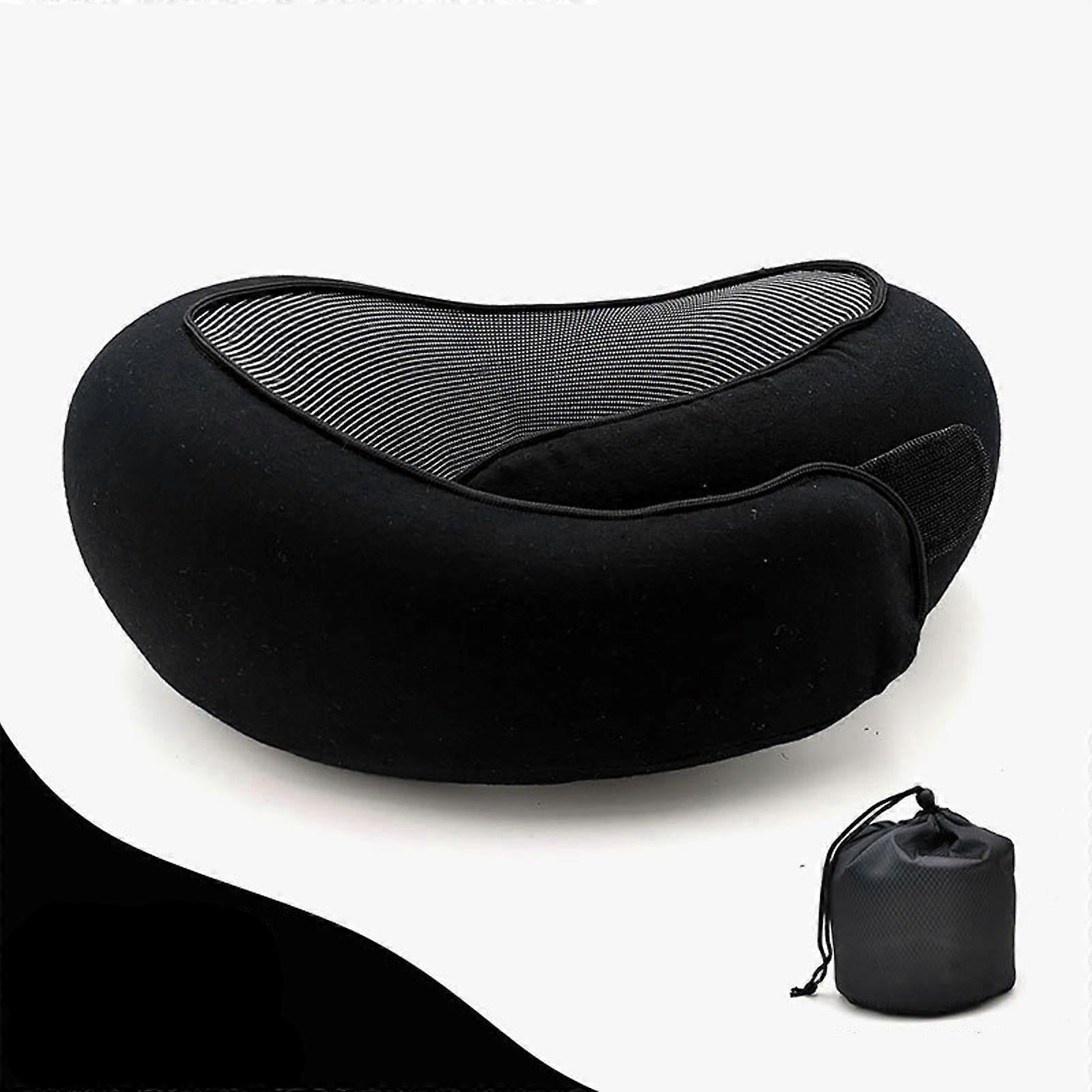 Travel Neck Pillow - Memory Foam U-Shape Pillow for Airplane and Road Trips - Image 4