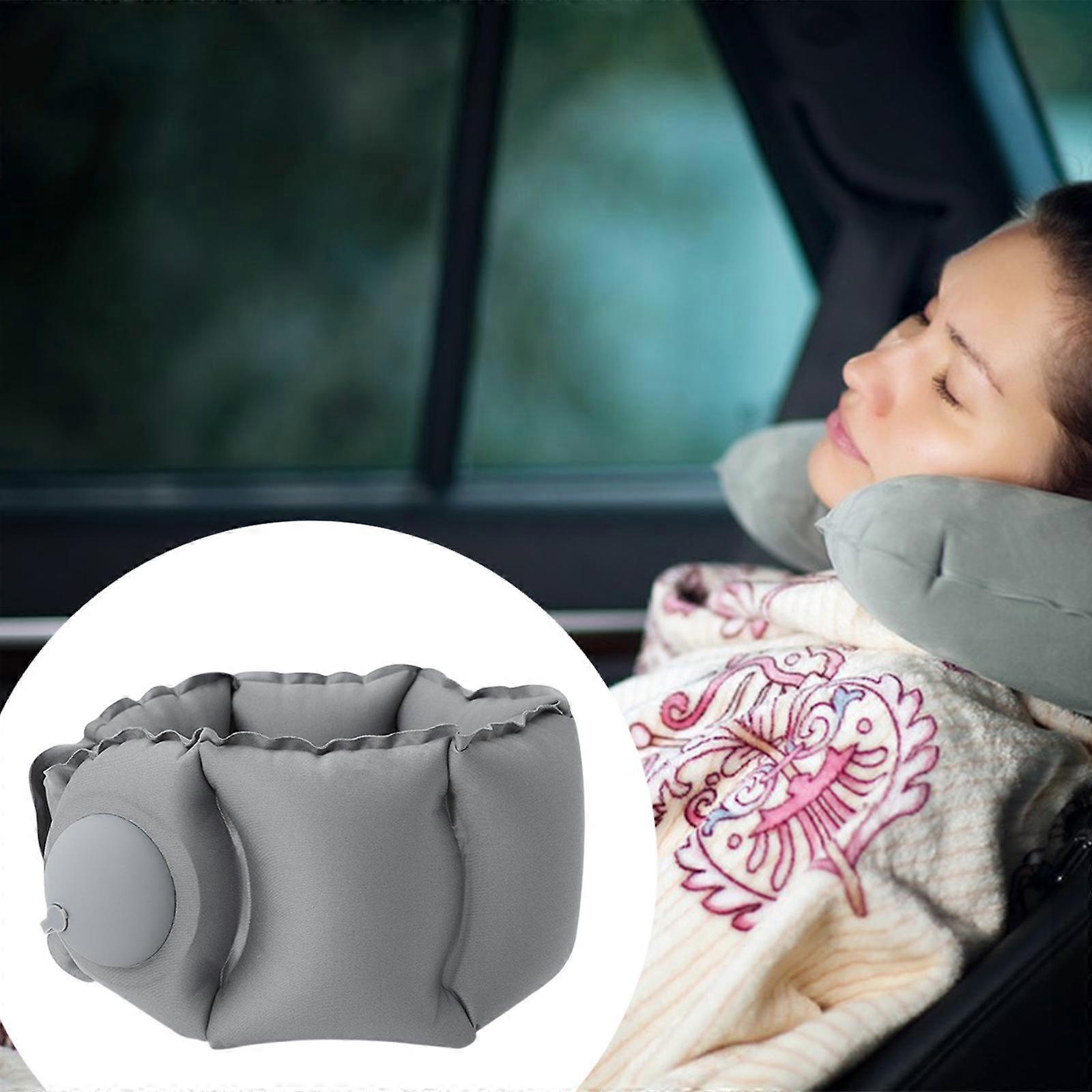 Adjustable Inflatable Neck Pillow - Travel Pillow for Airplane,Car,or Home Rest - Image 2
