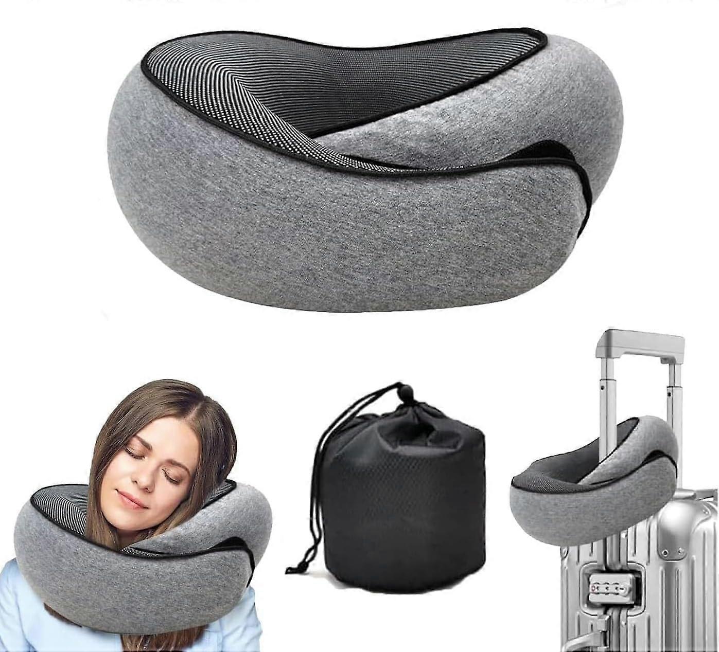 Travel Neck Pillows for Airplane Travel Comfort Support Cushion - Image 1
