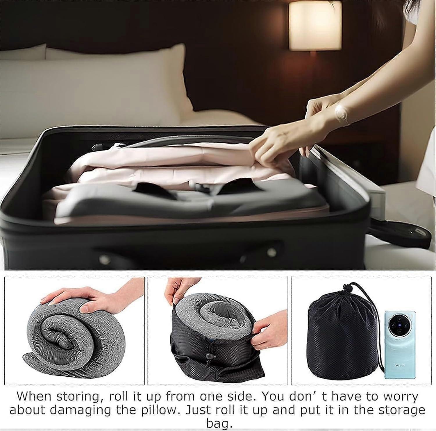 Travel Neck Pillows for Airplane Travel Comfort Support Cushion - Image 5