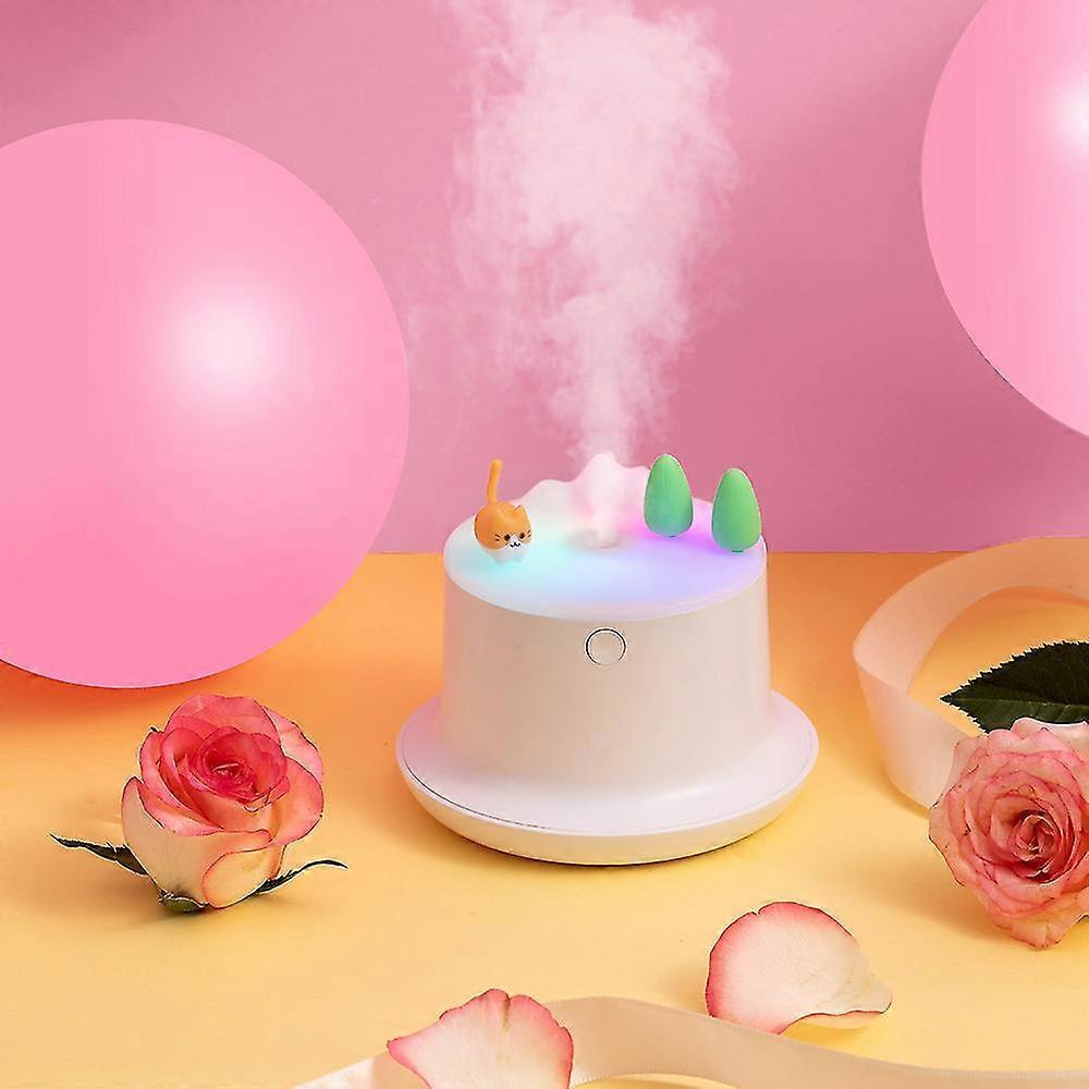 Cute Mini Humidifier with Colorful Lights, Small Cool Mist Humidifier for Bedroom - Image 2