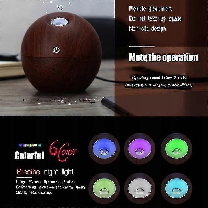 USB Ball Humidifier & Aroma Diffuser, Small Air Purifier for Home - Image 2