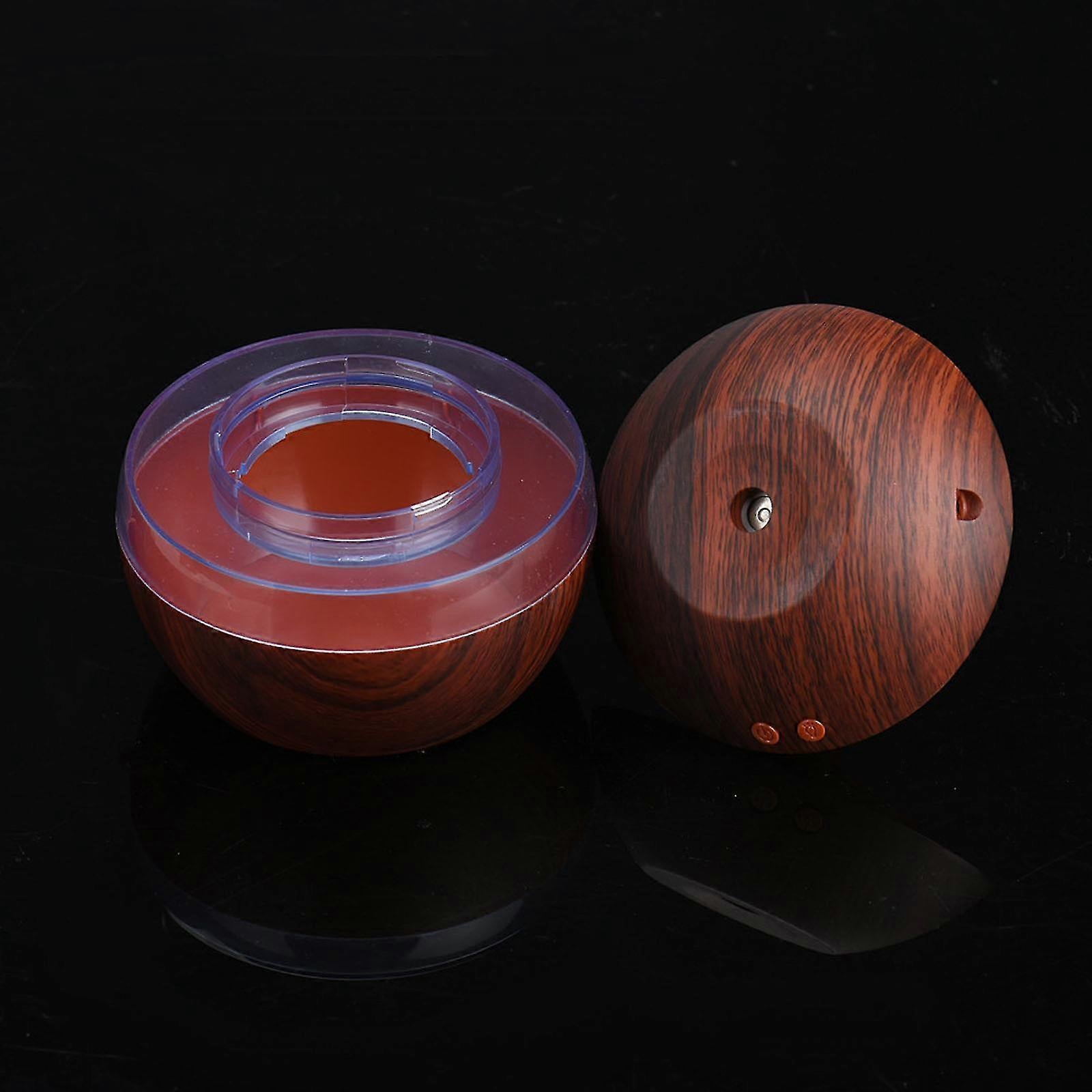 Wood Grain USB Humidifier, Round Aroma Diffuser, Mini Cool Mist Maker - Image 5