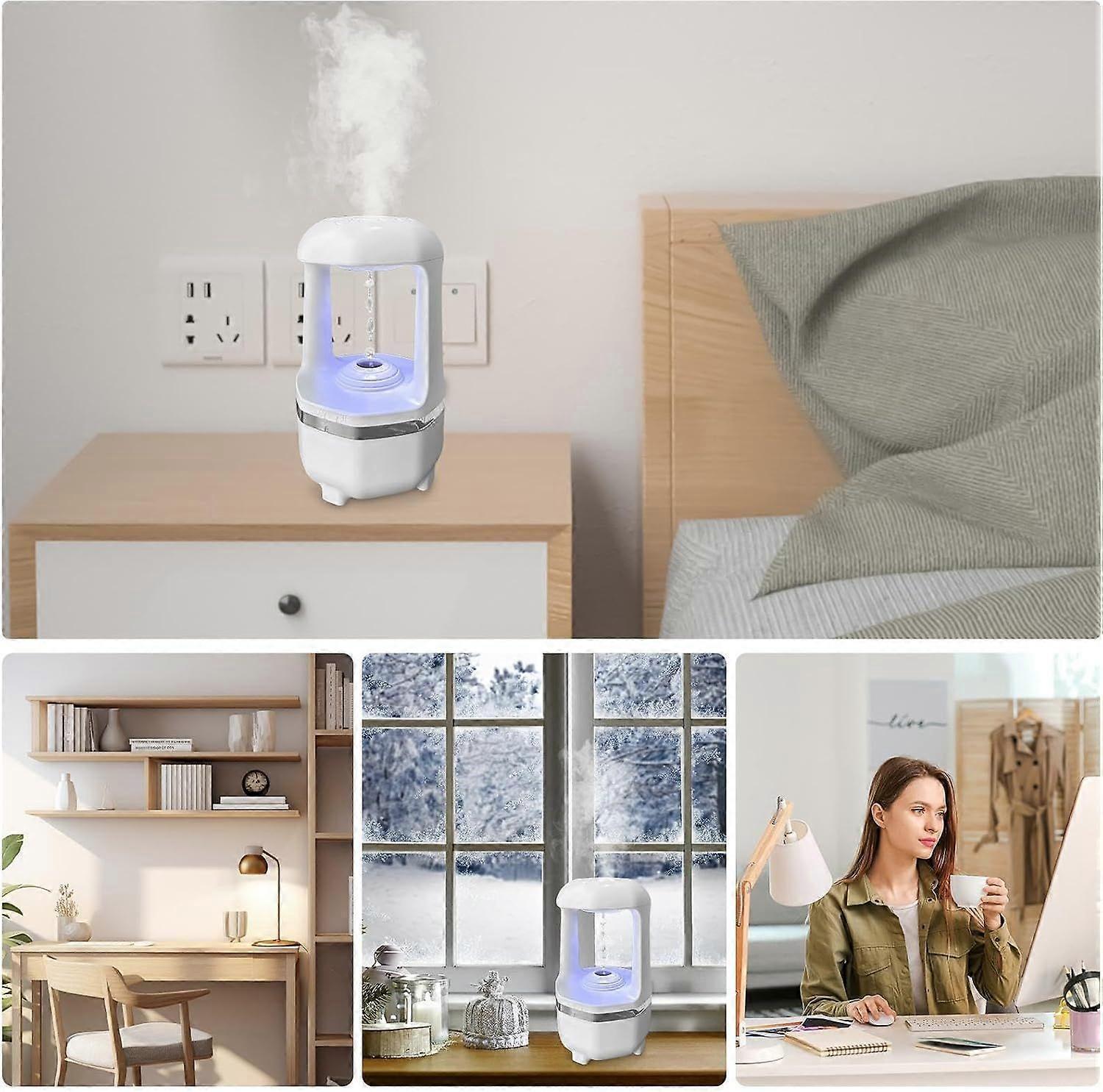 USB Air Humidifier for Bedroom, Small Travel Quiet Humidifier for Office Desk - Image 5