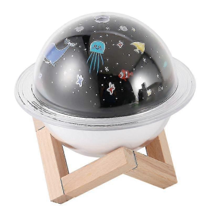 Planet Humidifier with Light, 250ml Mini Air Humidifier for Home or Desk - Image 1