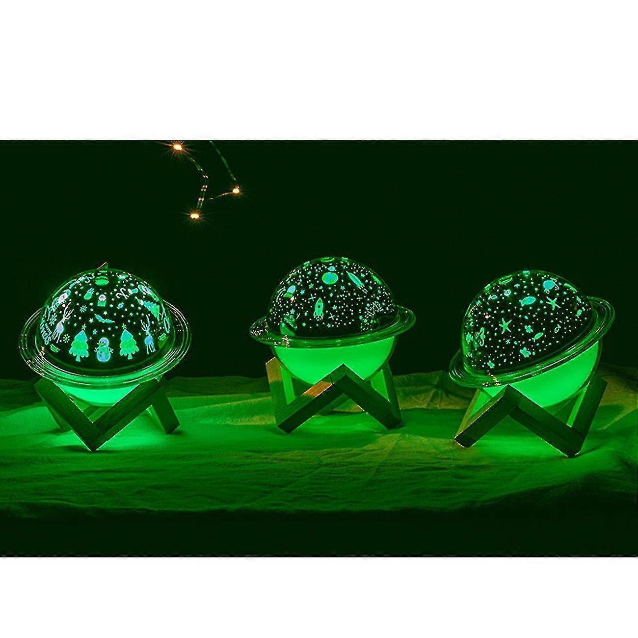 Christmas Planet Humidifier with Night Light, 250ml Air Mist Maker - Image 3
