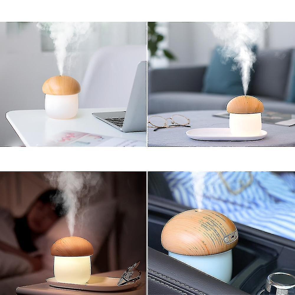 250ml Mushroom Humidifier with Night Light, Mini Mist Humidifier - Image 4