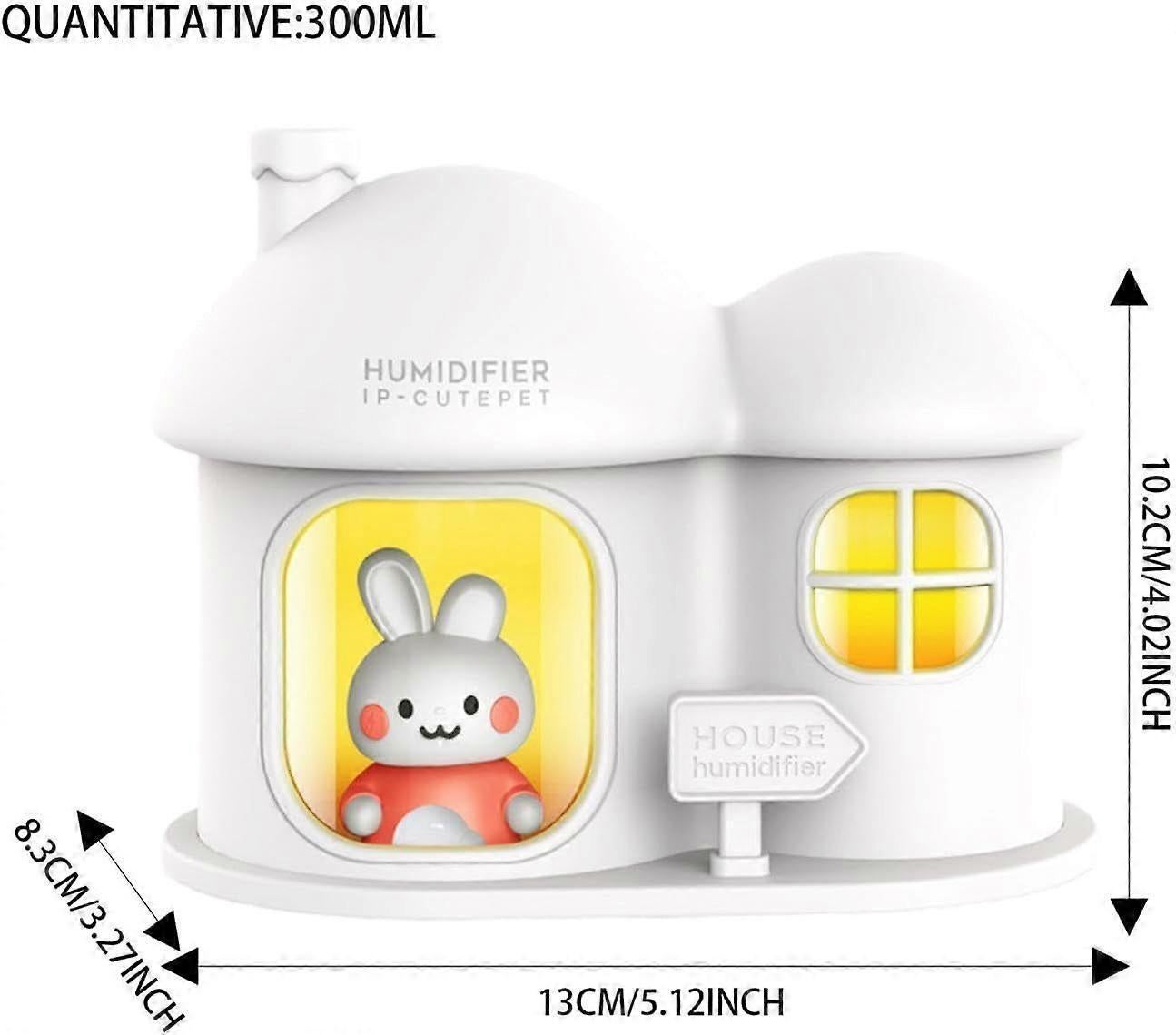 300ml Small Air Humidifier with Color Light, Quiet Mini Humidifier for Home - Image 5