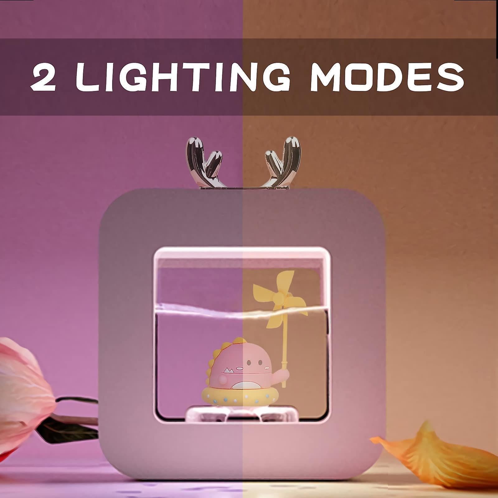 400ml Cool Mist Humidifier for Bedroom, Night Light Essential Oil Diffuser - Image 2