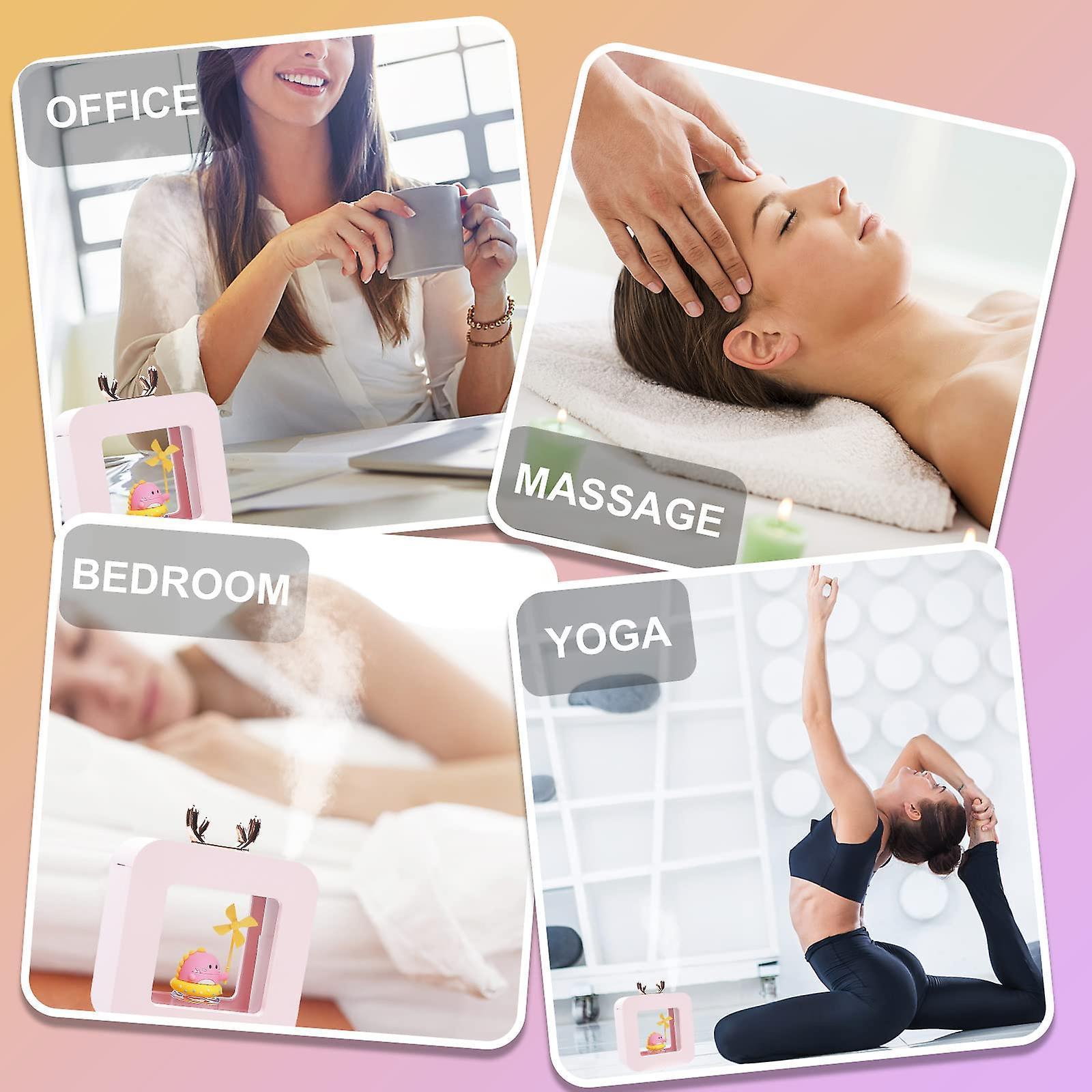 400ml Cool Mist Humidifier for Bedroom, Night Light Essential Oil Diffuser - Image 5