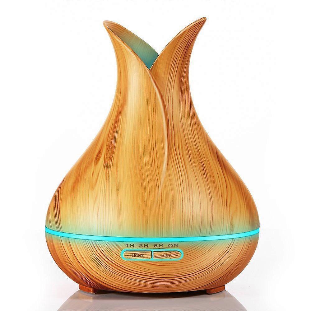 Light Wood Aroma Humidifier, Ultrasonic Air Mist Diffuser - Image 1