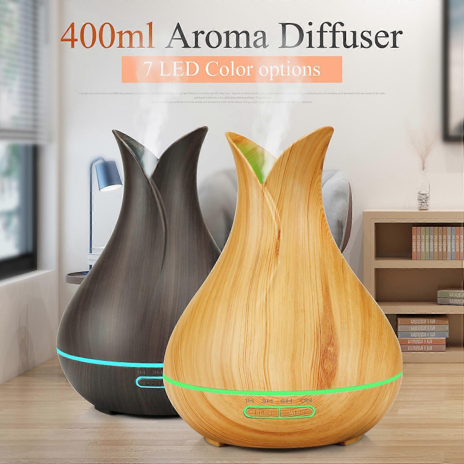 Light Wood Aroma Humidifier, Ultrasonic Air Mist Diffuser - Image 2