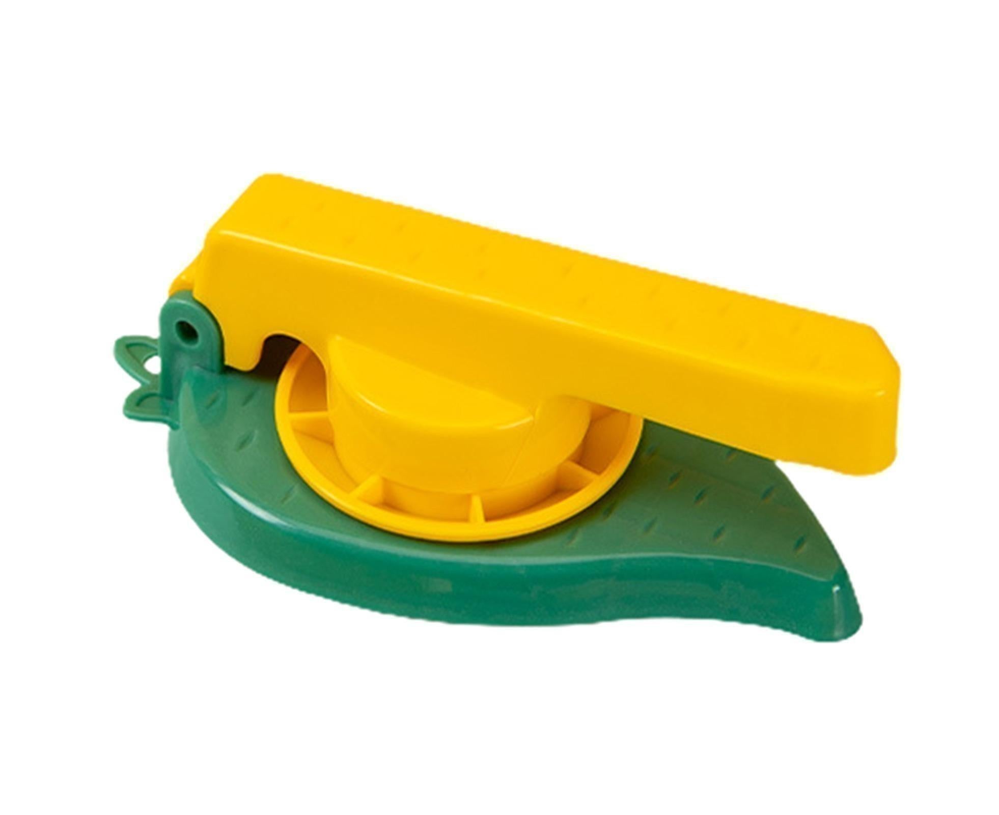 Dumpling Maker Quick Demoulding Non-slip Plastic Kitchen Tool-Yellow&Green - Image 1