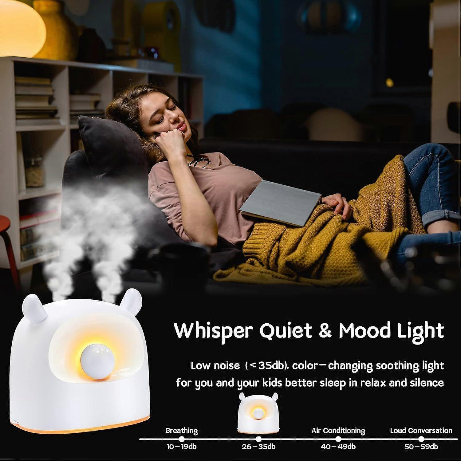 500ml Quiet White Humidifier for Bedroom, Plants, Babies Room - Image 3
