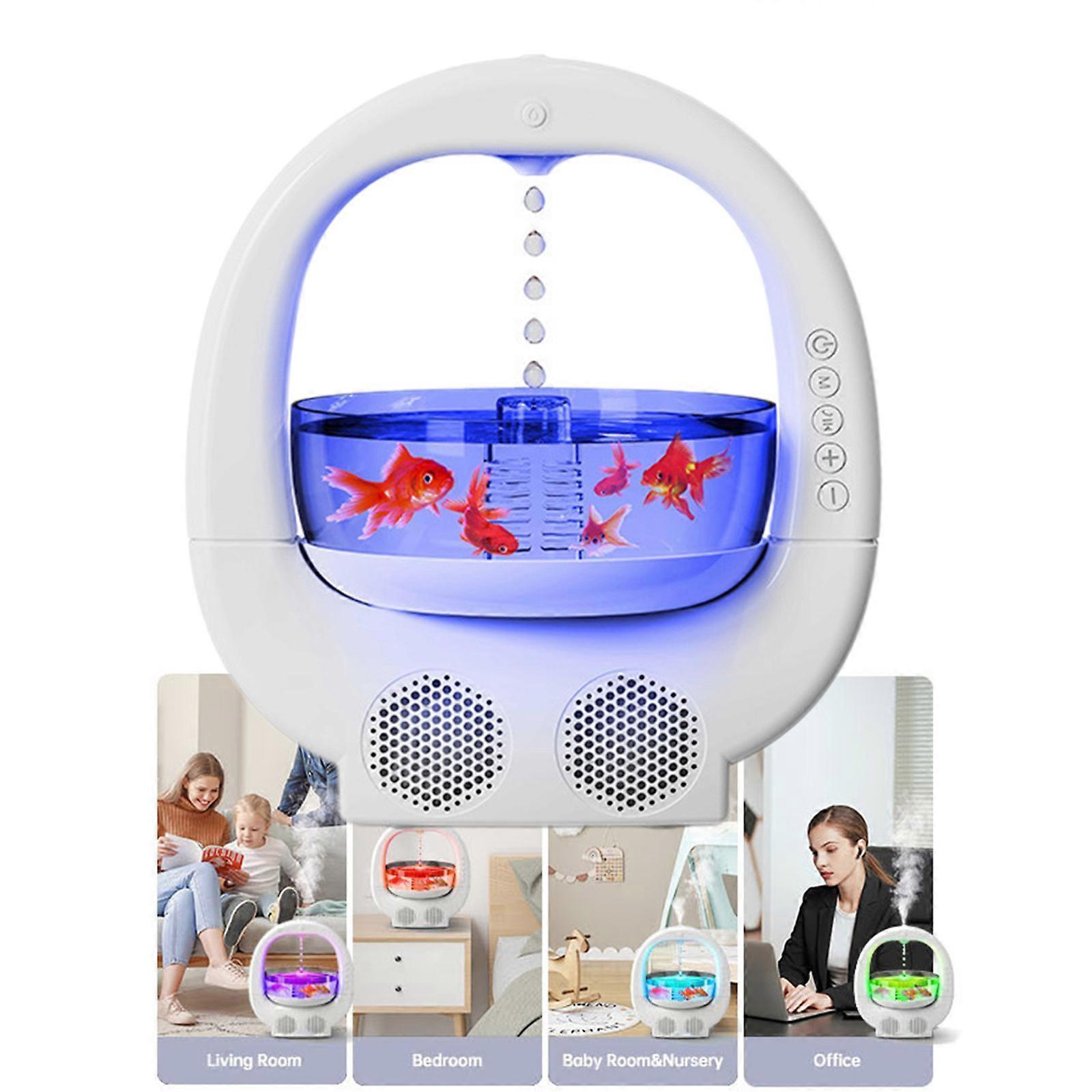 White Multifunctional Home Humidifier with Water Mist for Bedroom - Image 2
