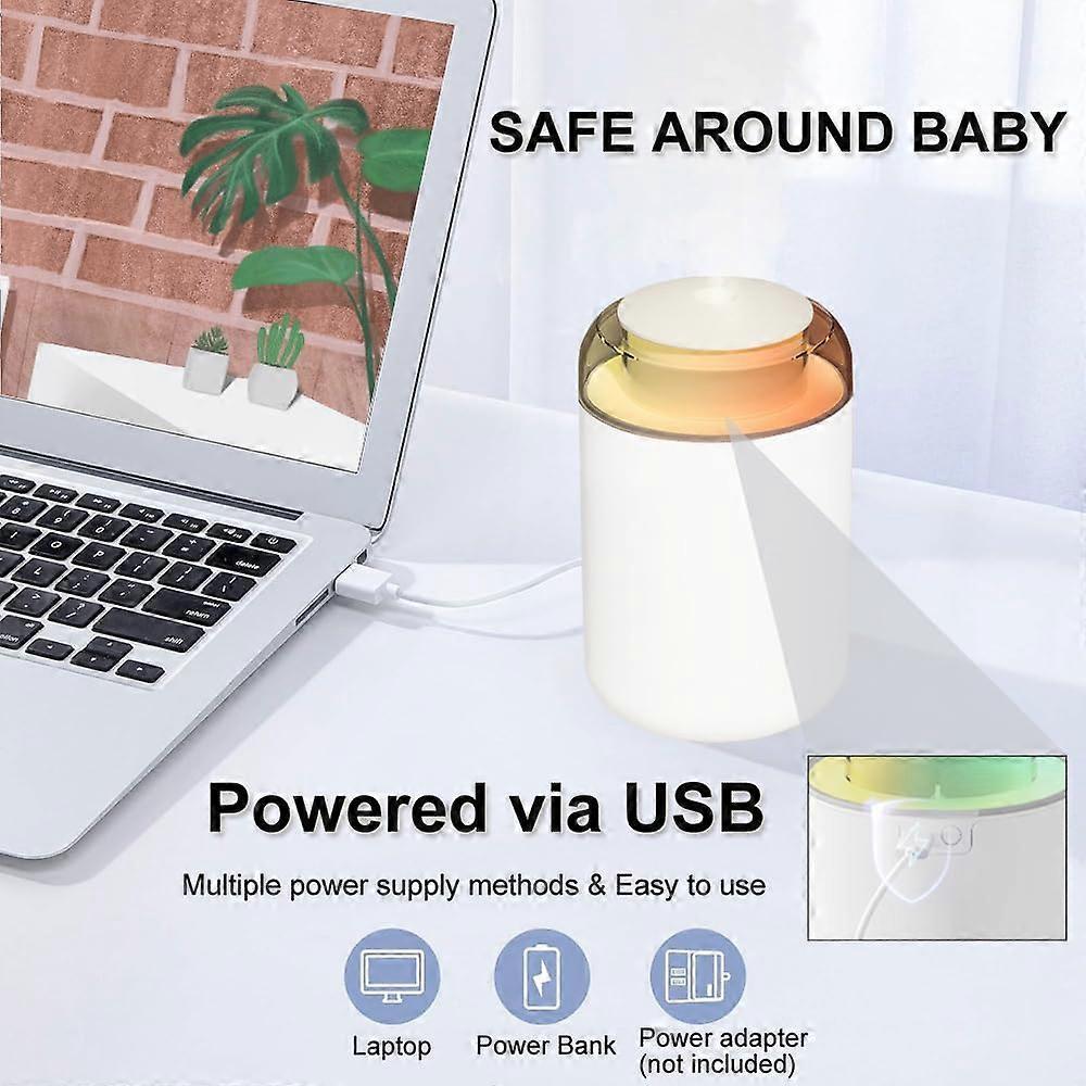 Cool Mist Air Humidifier with Night Light, Portable USB Humidifier - Image 3