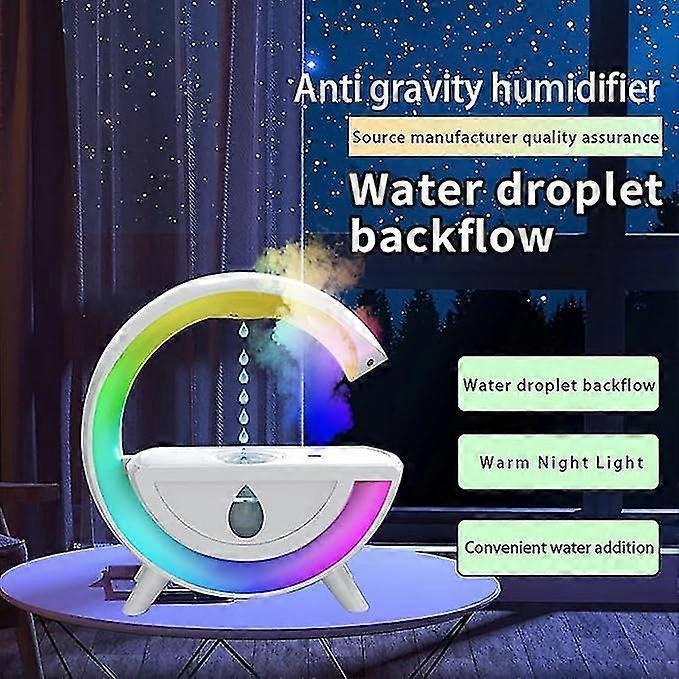 800ml Anti-Gravity Rain Cloud Humidifier, Cool Mist Humidifier with 7-Color Light - Image 3