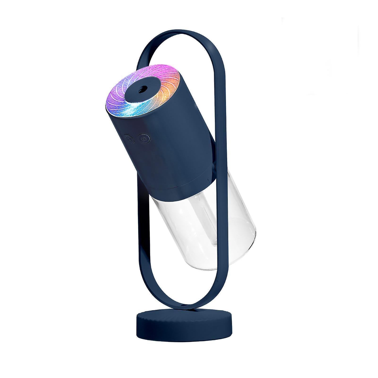 Wireless 360 Rotating Desk Humidifier with Night Light, Convenient USB Humidifier - Image 1