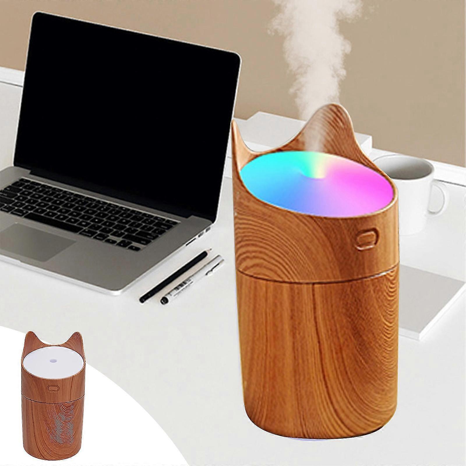 Mini Cool Mist Humidifier with Ambient Light, Quiet Personal Air Humidifier for Bedroom - Image 1