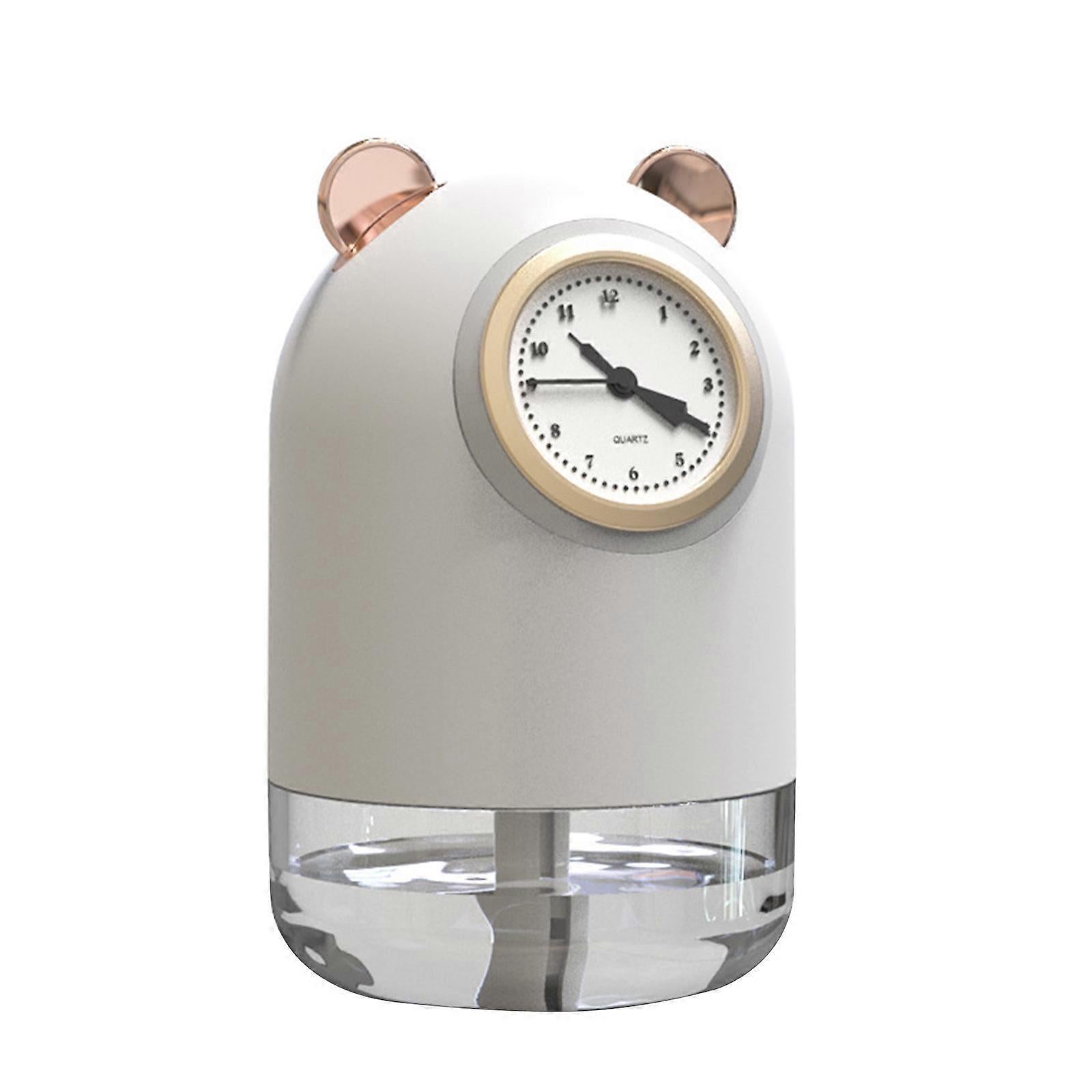 USB Car Humidifier with Quartz Clock, Mini Mist Maker for Home or Vehicle - Image 1