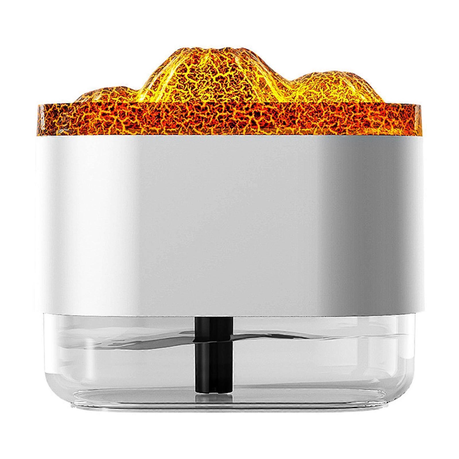 300ml Flame Effect Aromatherapy Humidifier with LED Light, Quiet USB Humidifier - Image 1
