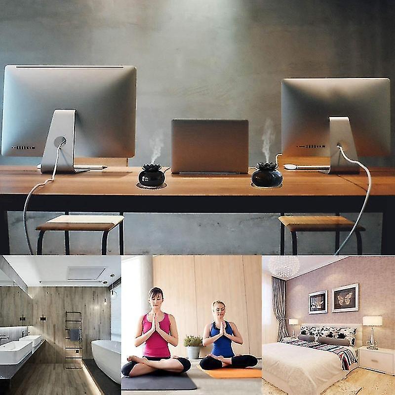 USB Ceramic Humidifier & Essential Oil Diffuser for Babies, Personal Air Vaporizer - Image 4
