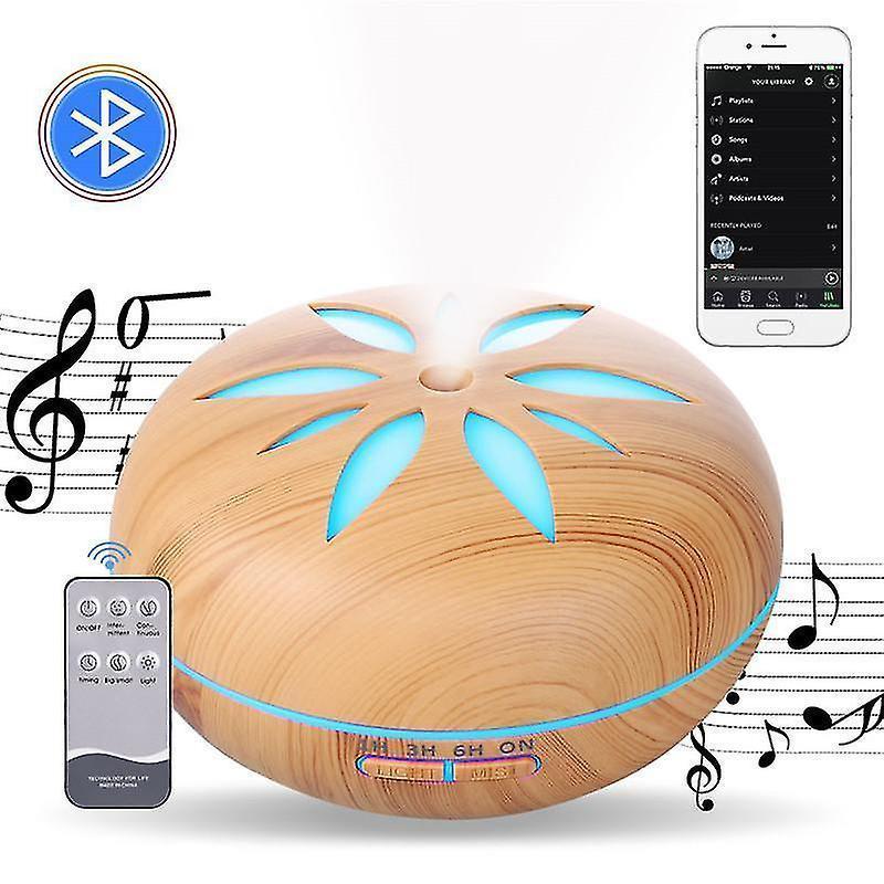550ml Bluetooth Humidifier with Remote, Timer, Ultrasonic Mist & Mood Light - Image 2