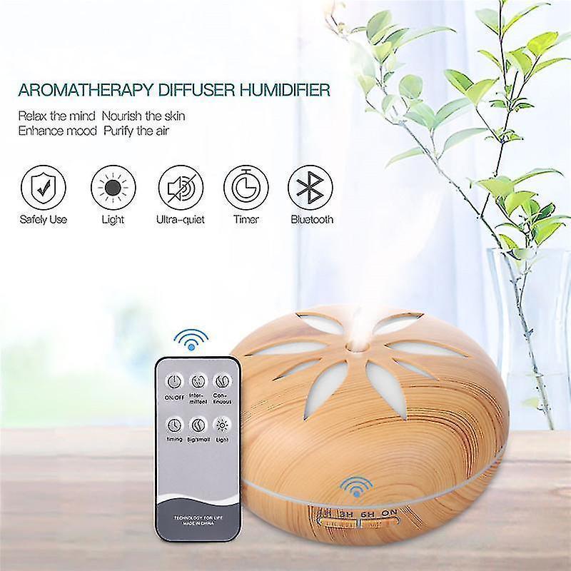 550ml Bluetooth Humidifier with Remote, Timer, Ultrasonic Mist & Mood Light - Image 5