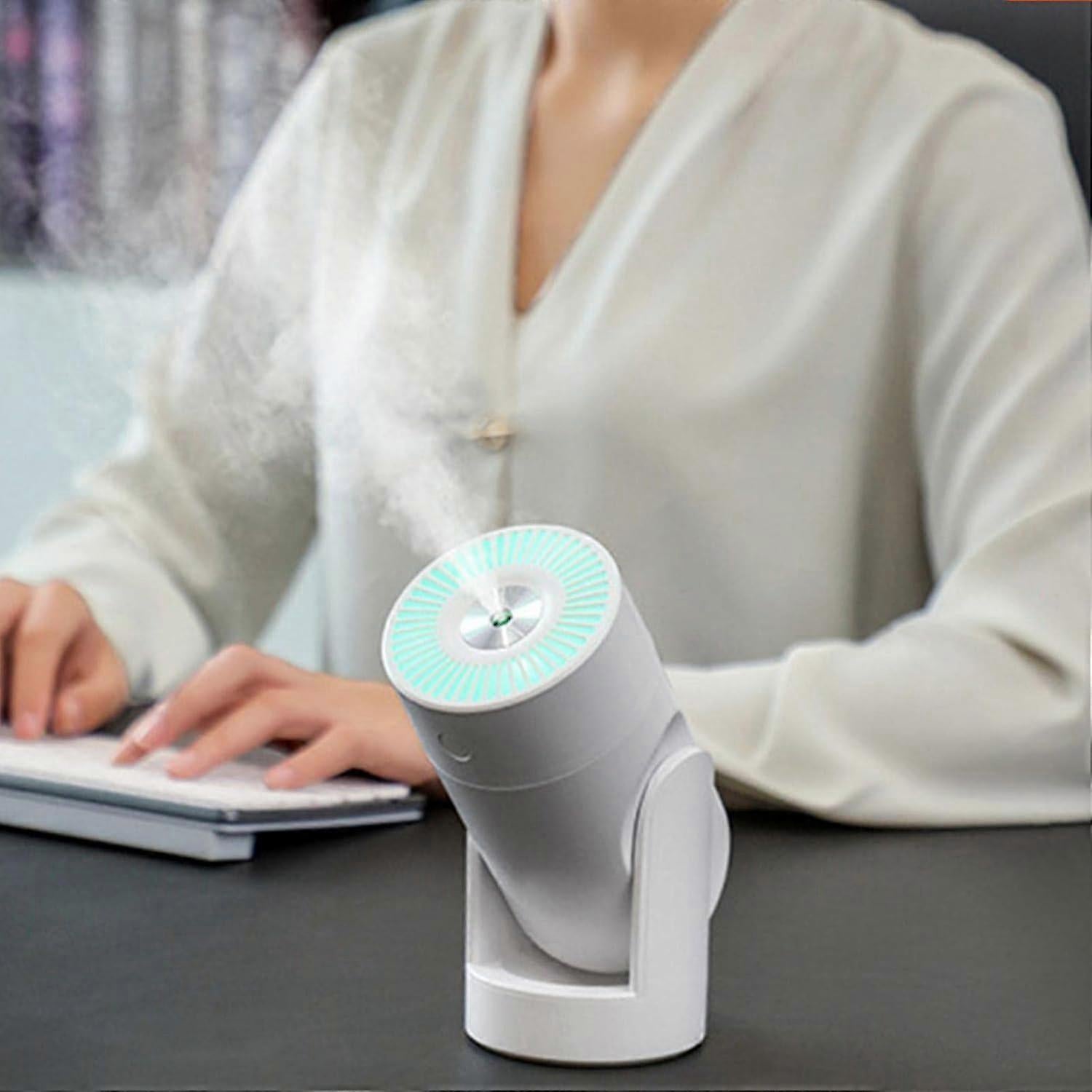 USB Mini Humidifier for Bedroom, Cute Portable Air Humidifier for Babies Room - Image 3