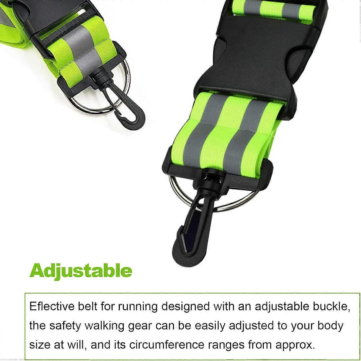 5pcs Reflective Sash, High Visibility Running Gear for Night Walking, Jogging & Cycling - Image 2