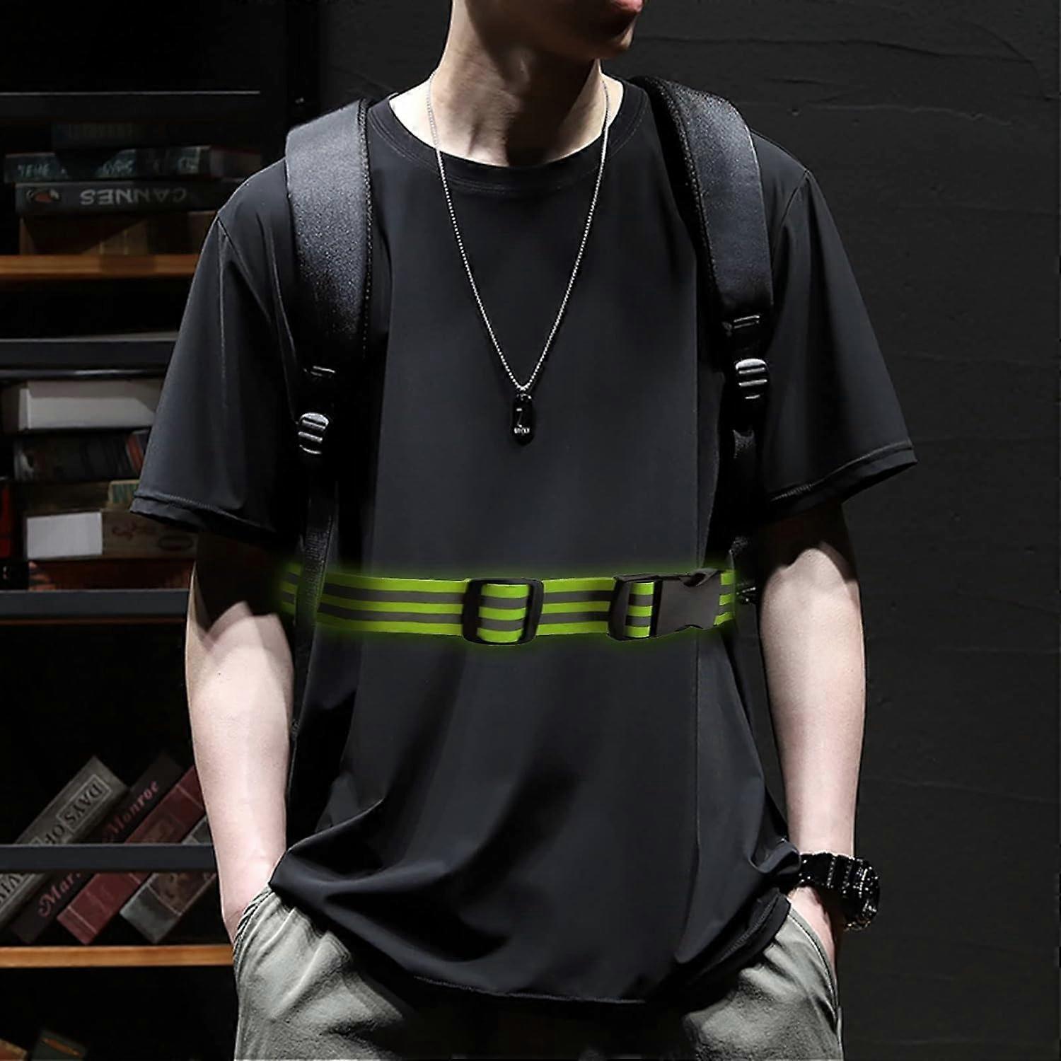 5pcs Reflective Sash, High Visibility Running Gear for Night Walking, Jogging & Cycling - Image 4