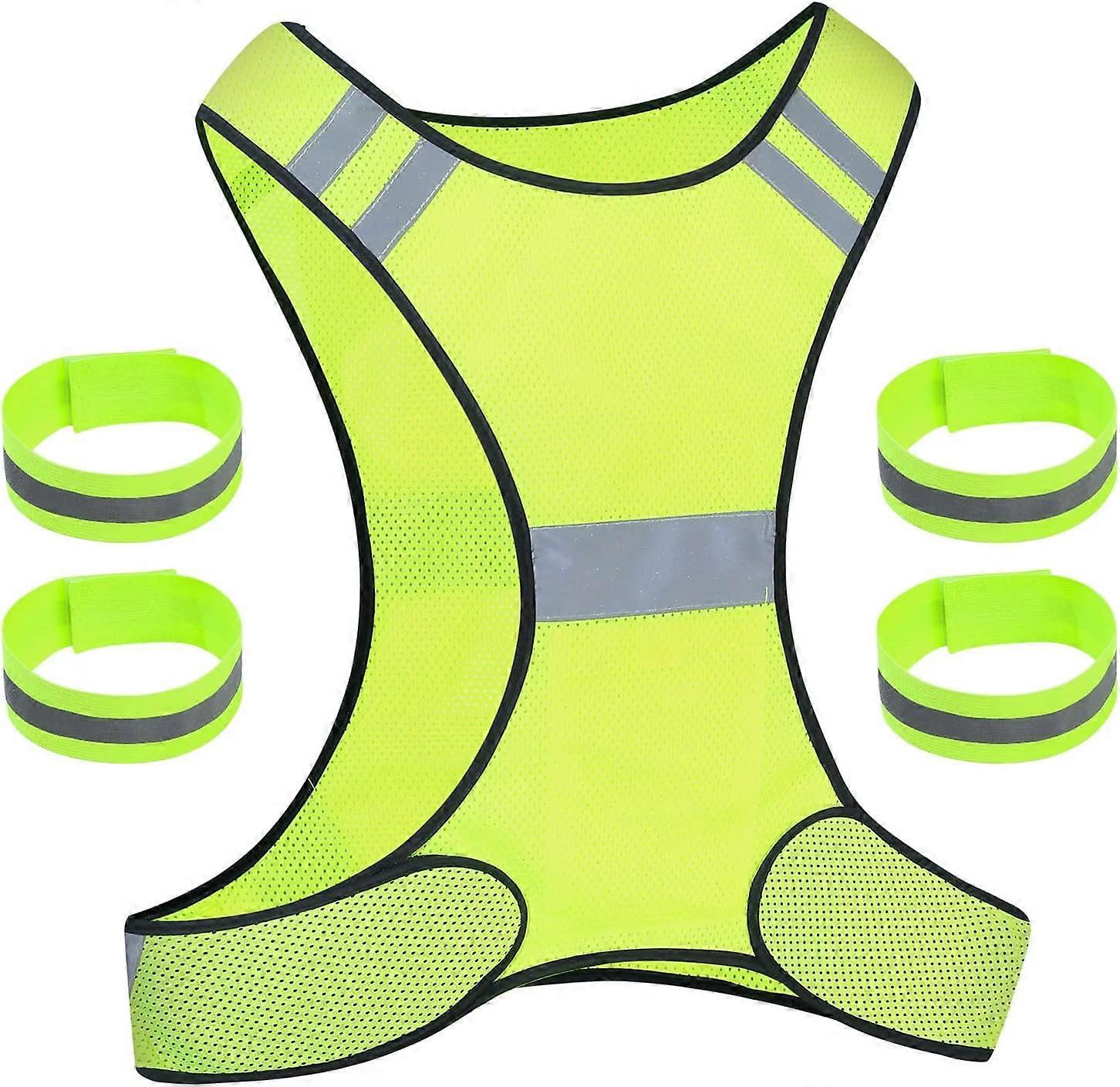 Reflective Vest, High Visibility Reflective Gear for Outdoor Activities and Sports - Image 1
