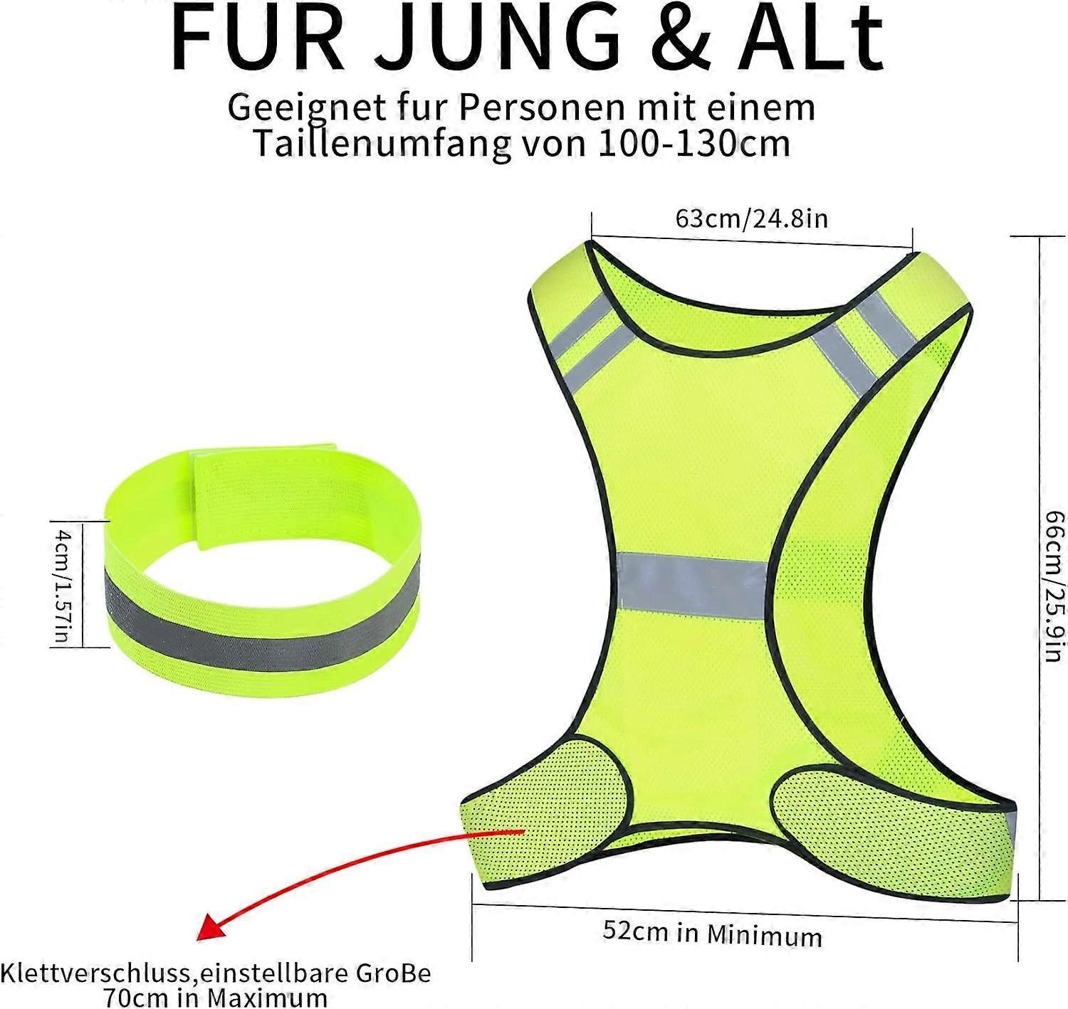 Reflective Vest, High Visibility Reflective Gear for Outdoor Activities and Sports - Image 2