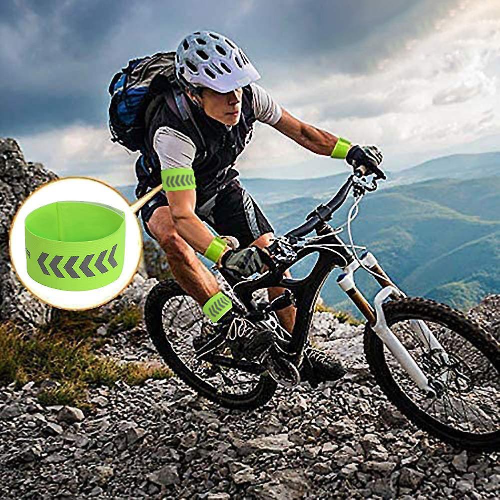 2pcs Reflective Wristbands, High Visibility Running Armbands, Reflective Strap Gear - Image 4