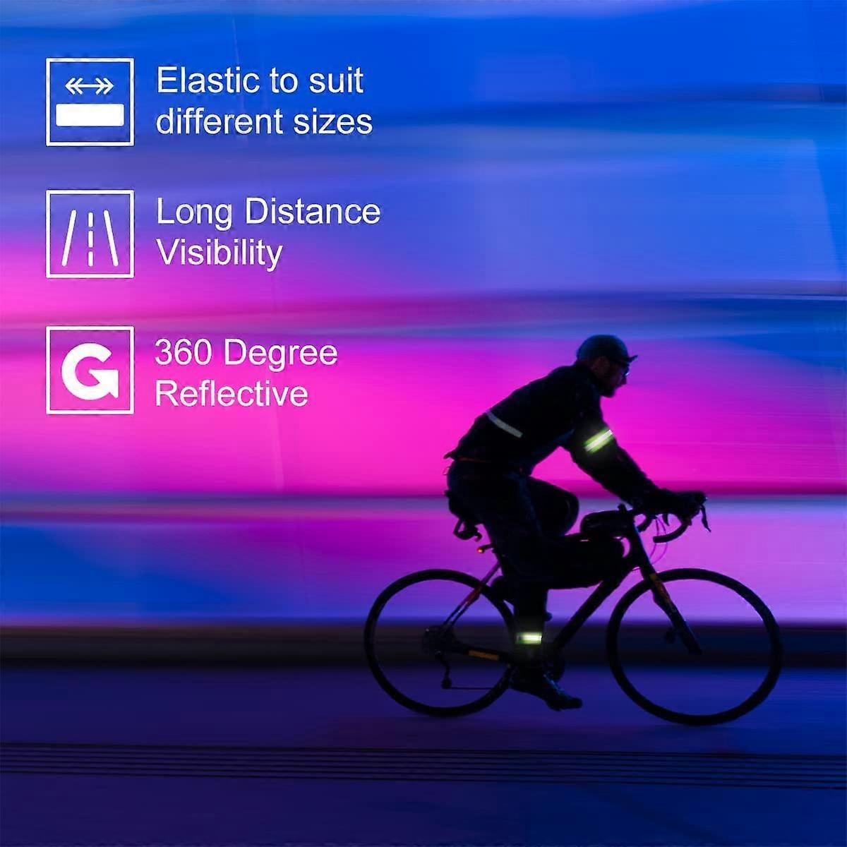 Inboat Reflective Bands for Arm, Ankle, Wrist, High Visibility Running Gear - Image 3