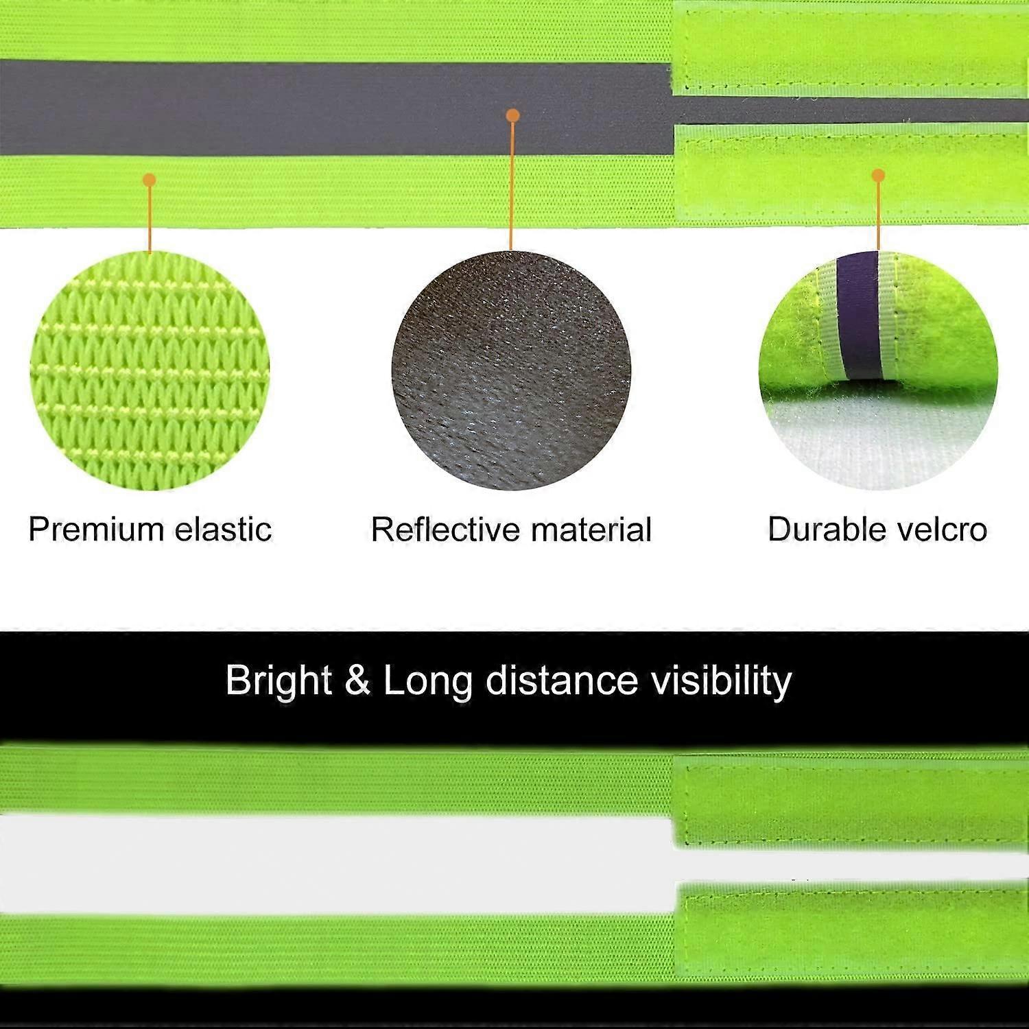 Inboat Reflective Bands for Arm, Ankle, Wrist, High Visibility Running Gear - Image 4