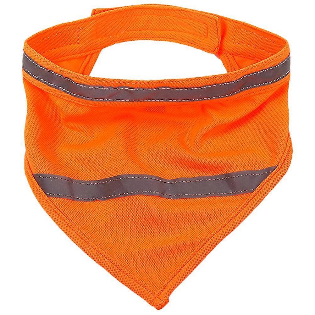 Reflective Dog Scarf, Reusable Polyester Dog Bandana Outdoor Gear - Size L - Image 1