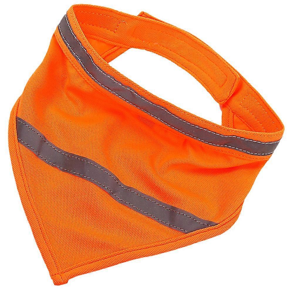 Reflective Dog Scarf, Reusable Polyester Dog Bandana Outdoor Gear - Size L - Image 2