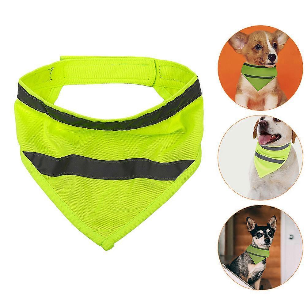 Reflective Dog Scarf, Reusable Polyester Dog Bandana Outdoor Gear - Size L - Image 3