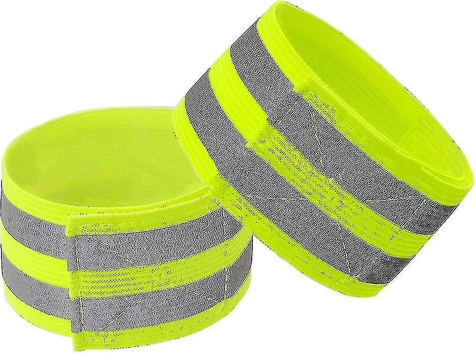 High Visibility Reflective Bands for Wrist, Arm, Ankle, Adjustable Elastic Night Gear - Image 1