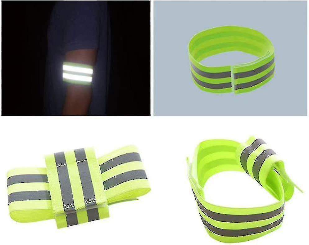 High Visibility Reflective Bands for Wrist, Arm, Ankle, Adjustable Elastic Night Gear - Image 3