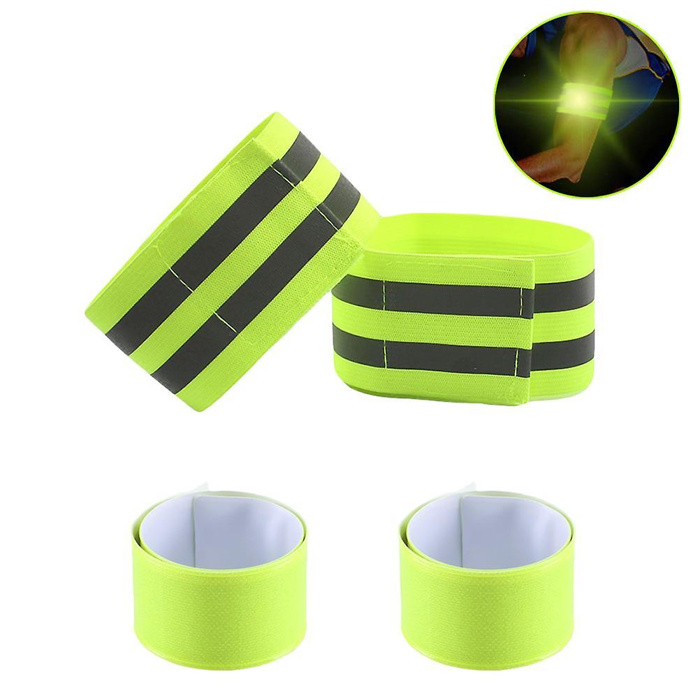 4pcs Reflective Bands for Arm, Ankle, Leg, High Visibility Running Gear - Image 2