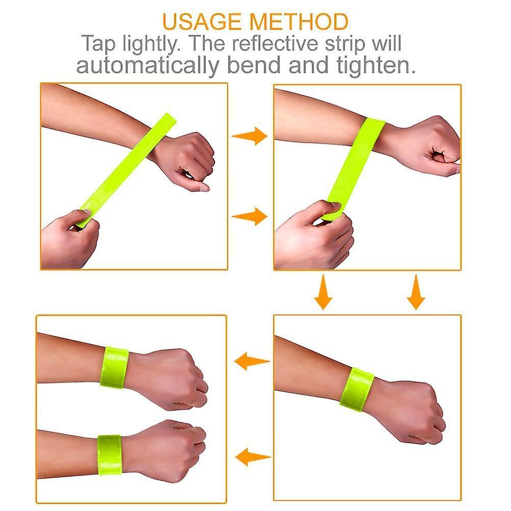 4pcs Reflective Bands for Arm, Ankle, Leg, High Visibility Running Gear - Image 5